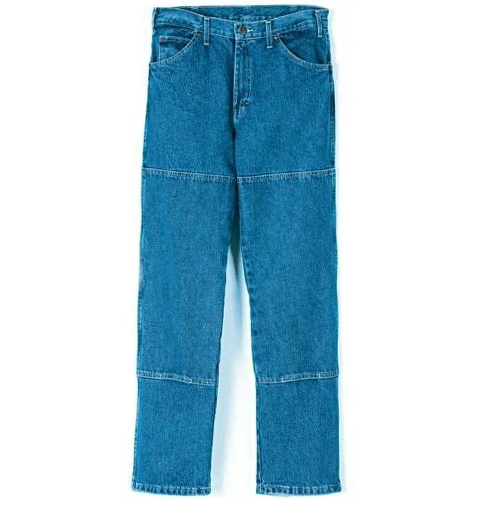 Dickies 15293SNB Men's Relaxed Fit Denim 6-Pocket Jeans, 42" x 30", Indigo Blue