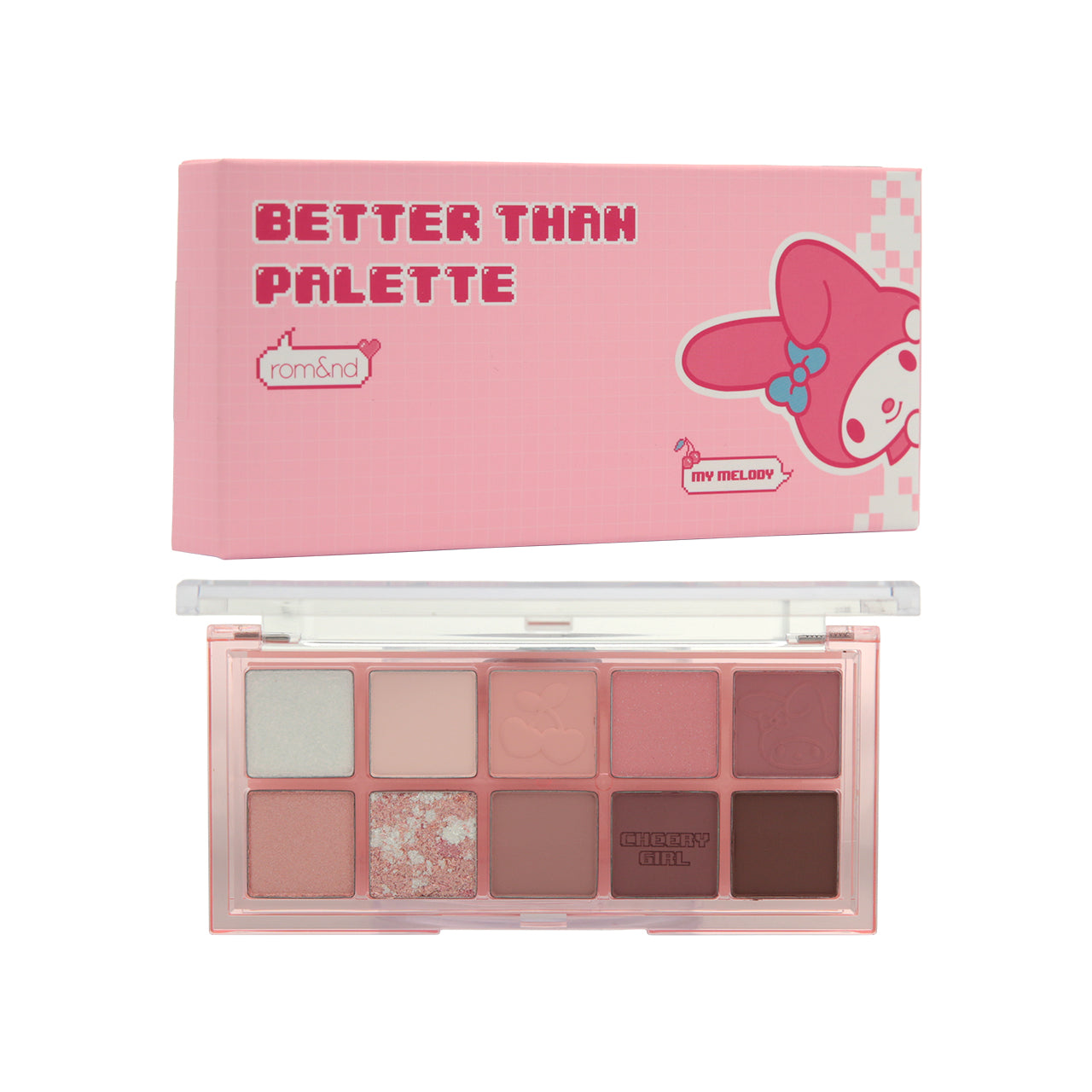 Rom&nd Sanrio My Melody Better Than Palette  #10 My Cheery Garden 8.5g