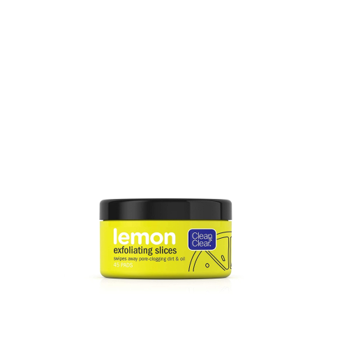 CLEAN & CLEAR LEMON EXFOLIATING SLICES (45 PADS)