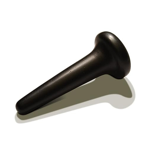 Master Massage TitanGrip Therapeutic Basalt Nail Shape Hot Massage Stone with Trigger Point and Acupressure Tool for Deep Tissue Relaxation and Reflexology Massage (1 Piece)