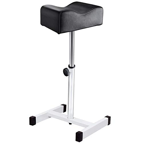 Kalolary Pedicure Manicure Footrest Adjustable Seat Height Technician Nail Equipment Salon Spa (Black)