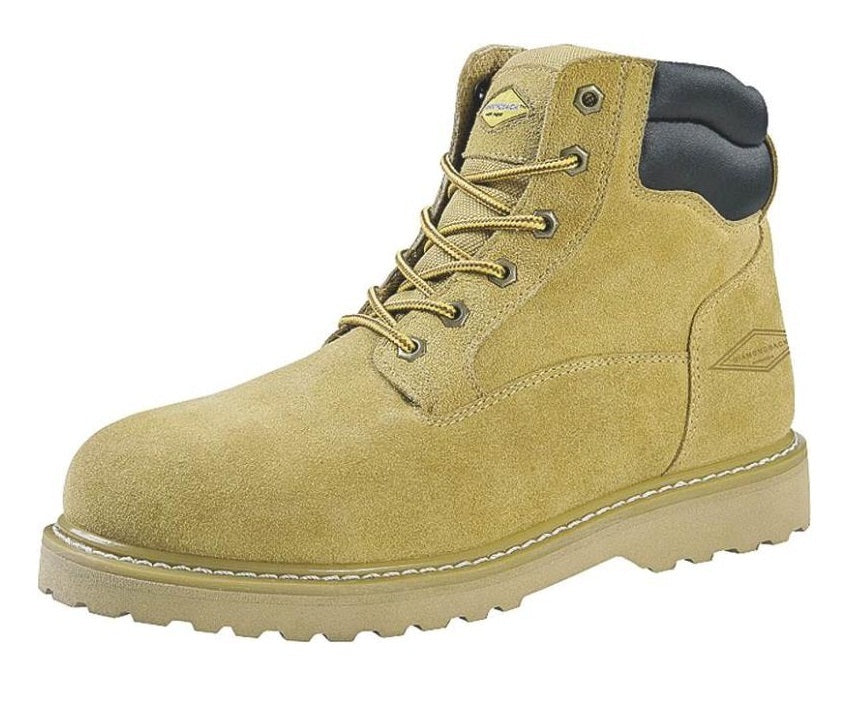 Diamondback 1-9.5 Suede Leather Workboot, 6", Size 9.5