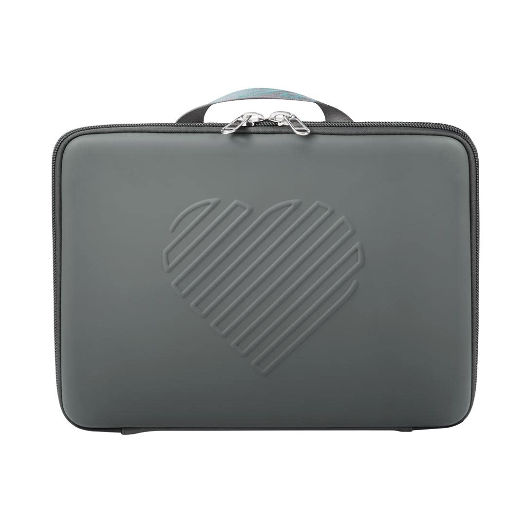 RIKI SKINNY Vanity Mirror Carry Case (Small), Multifunctional Makeup Bag, Light Weight and Portable, Protect the Makeup Mirror from Shattering (Grey)