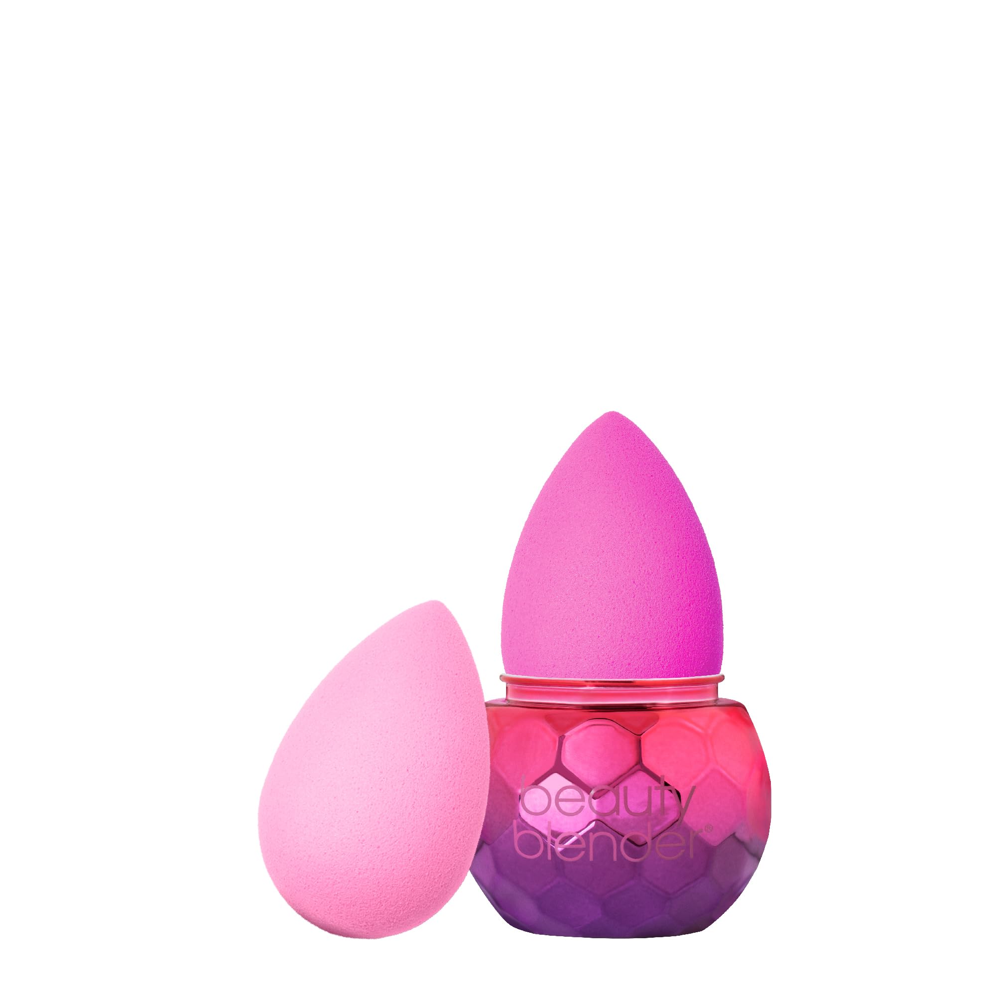 beautyblender DiscGlow Inferno, 5-Piece Set – 2 Makeup Sponges, Sponge & Brush Cleanser, Cleansing Silicone Scrub Mat, Sponge Stand, Professional Application, Vegan & Cruelty Free, Made in the USA
