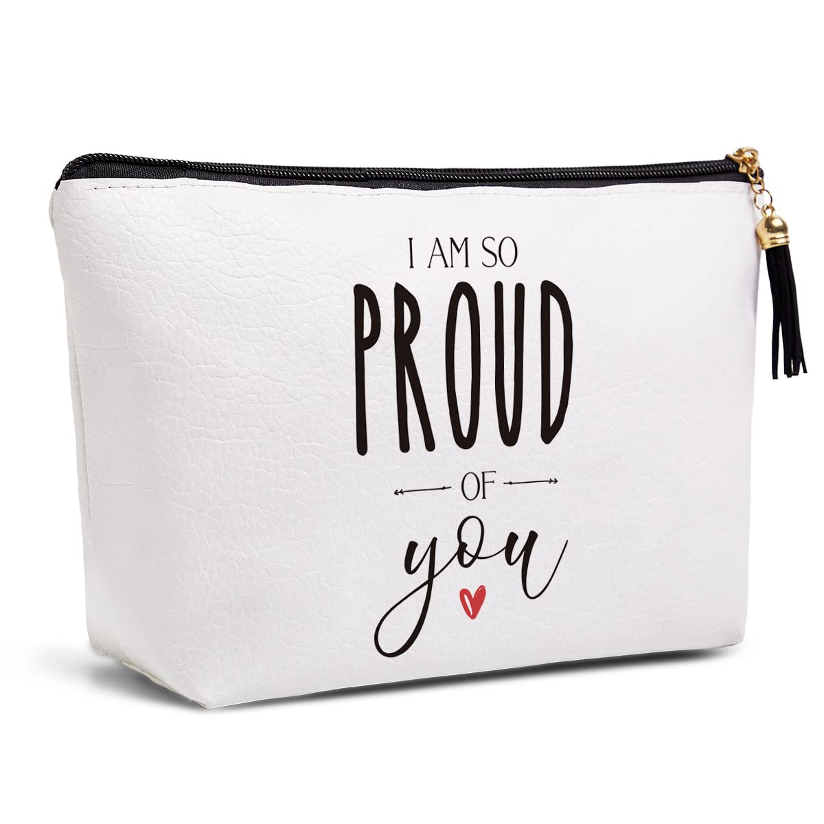 Inspirational Gifts for Women Encouragement Friendship College High School Graduation New Job Promotion Gifts for Her Women Birthday Christmas I'm So Proud of You Makeup Bag Travel Toiletry Bag