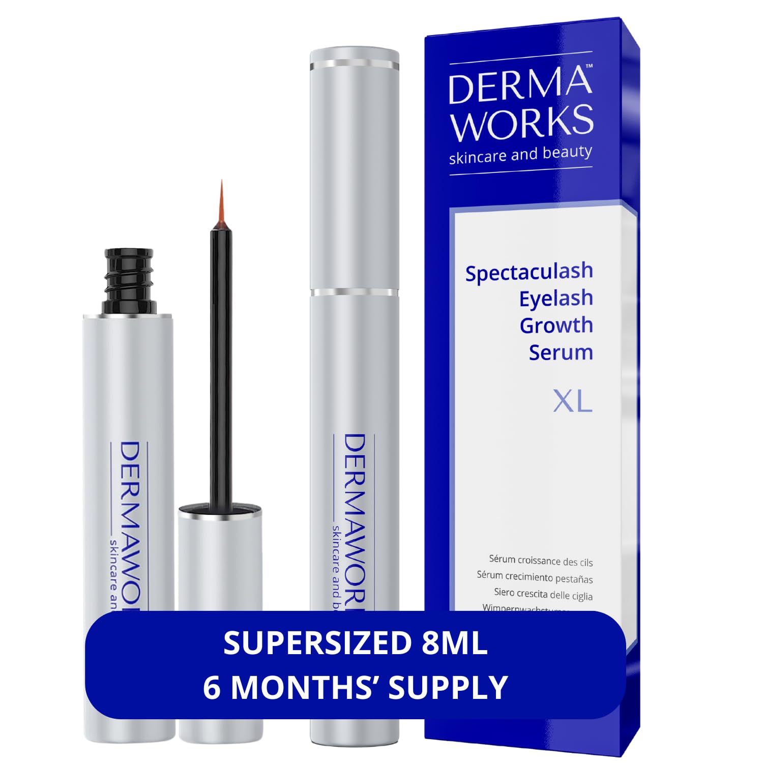 Eyelash Serum to Grow Lashes - Lash Serum for Long Natural Lashes - Suero para Pestañas Crecimiento - Advanced Formula for Voluminous Eyelashes and Rapid Eye Lash Growth - No