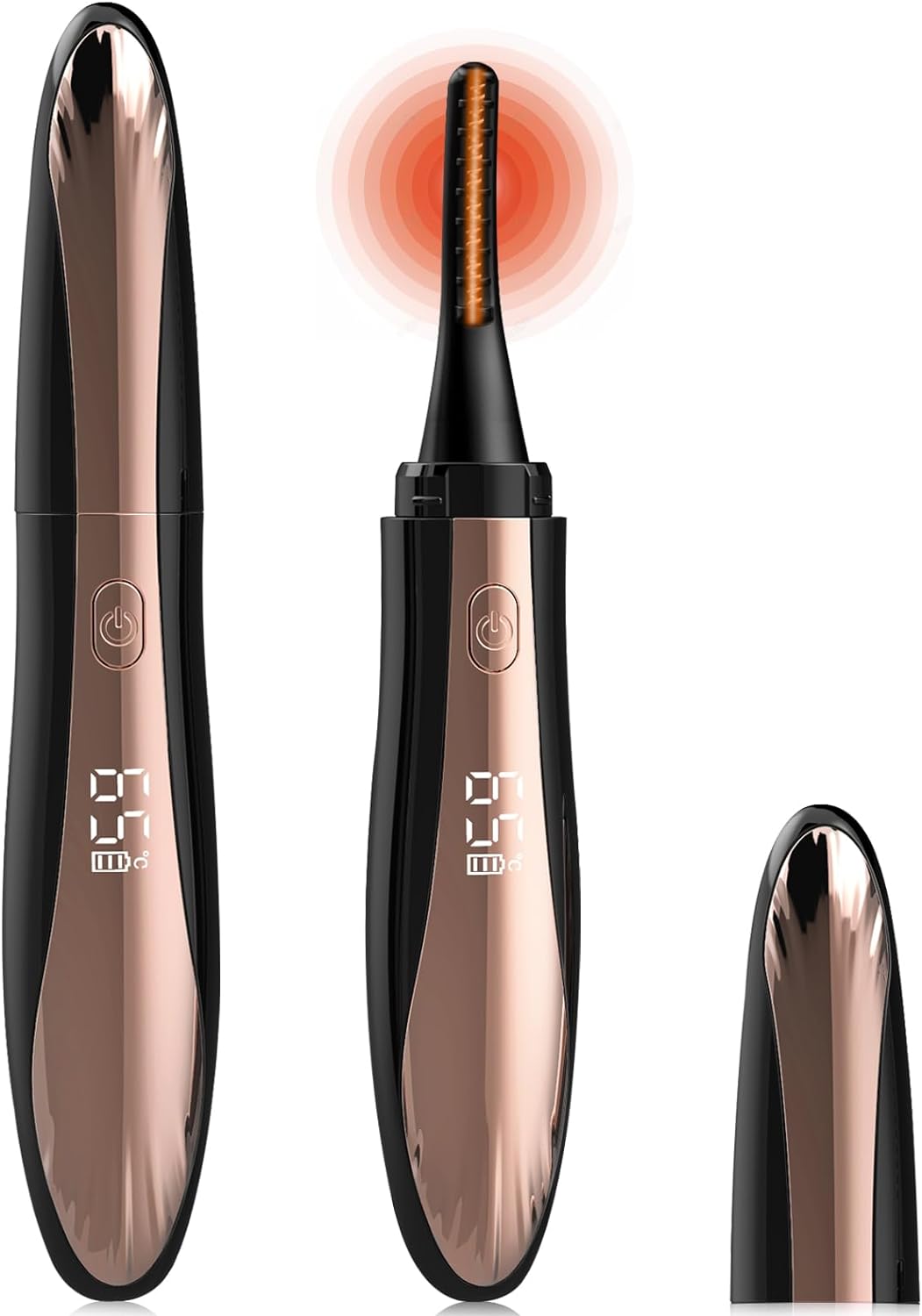 Heated Eyelash Curlers- Rechargeable Electric Eyelash Curler Eye lash Curler Lash Lift-4 Temperature Mode-Type C Charge, Perfect Gift for Women