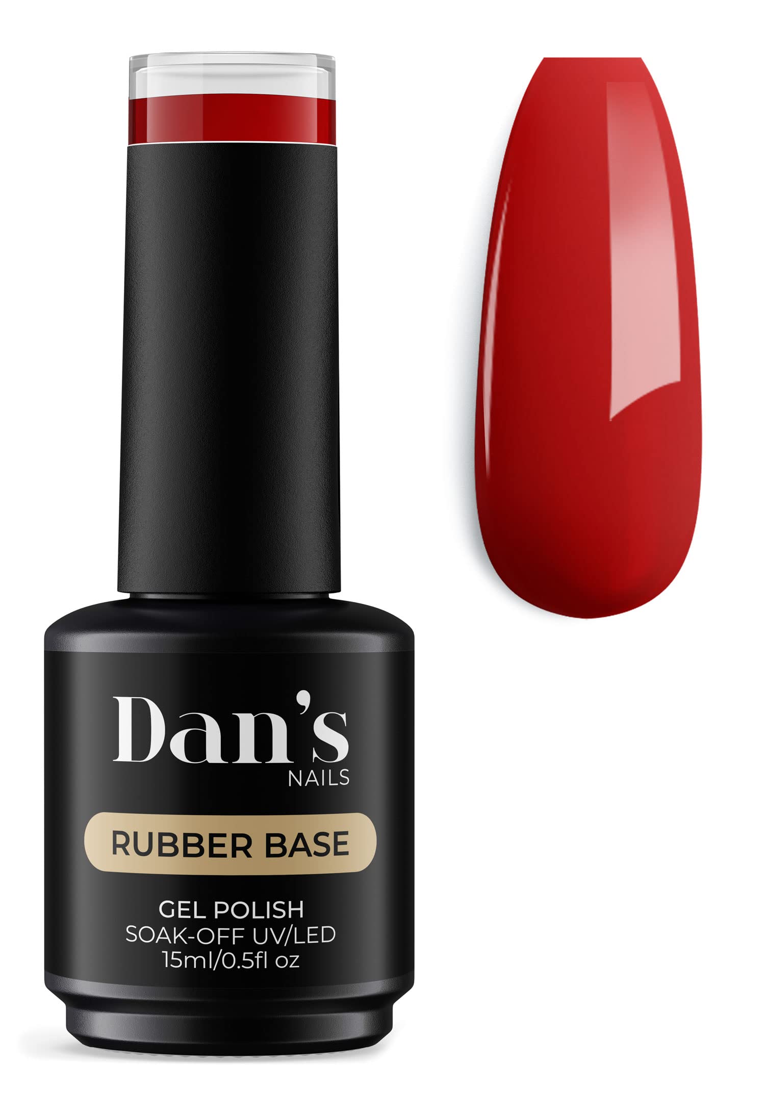 Dan's Nails Rubber Base Gel Coat Set | Soak off UV/LED Lamp For Professional Technician (Chilli Red)