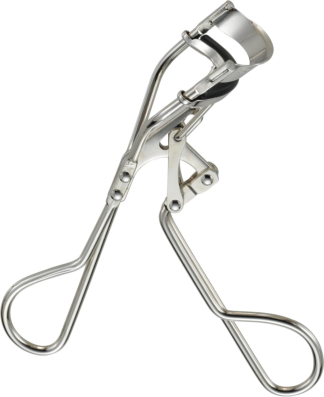 JAPONESQUE Power Curler Eyelash Curler, Instant Lash Curler for Longer Lashes, Silicone Pad, Nickel Finish