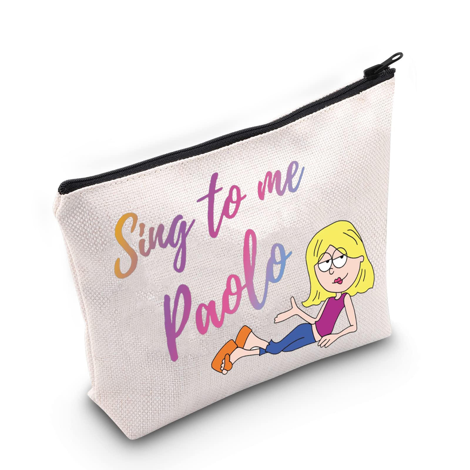 L-izzie Cosmetic Bag L-izzie Fan Gift Sing to Me Paolo Makeup Zipper Pouch for Women