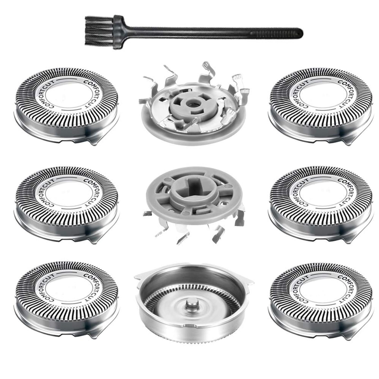 SH30 Replacement Heads for Philips Norelco Electric Shaver Series 1000, 2000, 3000 and S738 with Durable Sharp Blade, SH30 Heads, 9-Pack