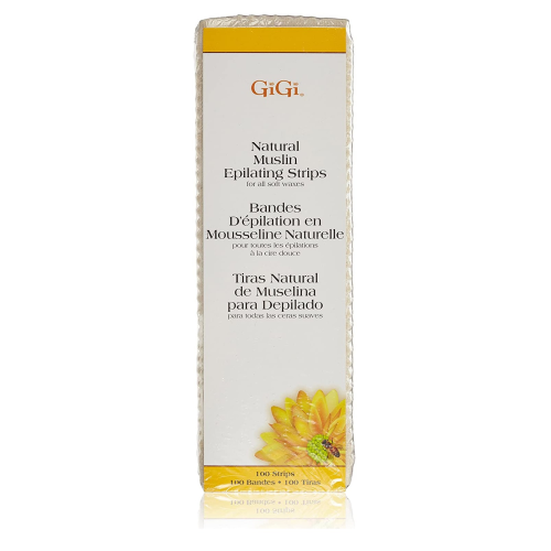 GiGi Natural Muslin Epilating Strips (100 Strips) - Large