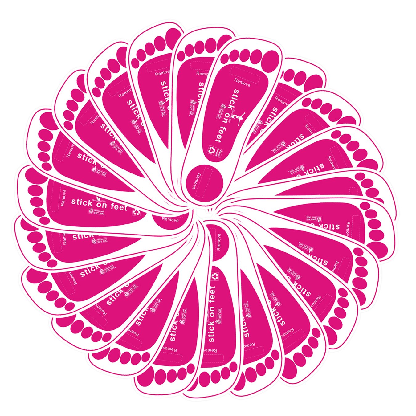 Economy Pink 150 Pairs(300feets) Disposable feet pads Spray Sunless Tanning Sole Protector