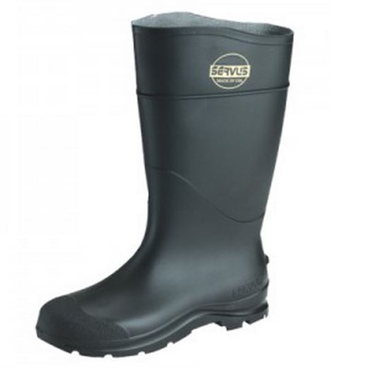 Servus 18822-13 Non-Insulated Mens CT Hi-Knee Boot, Black, Size 13