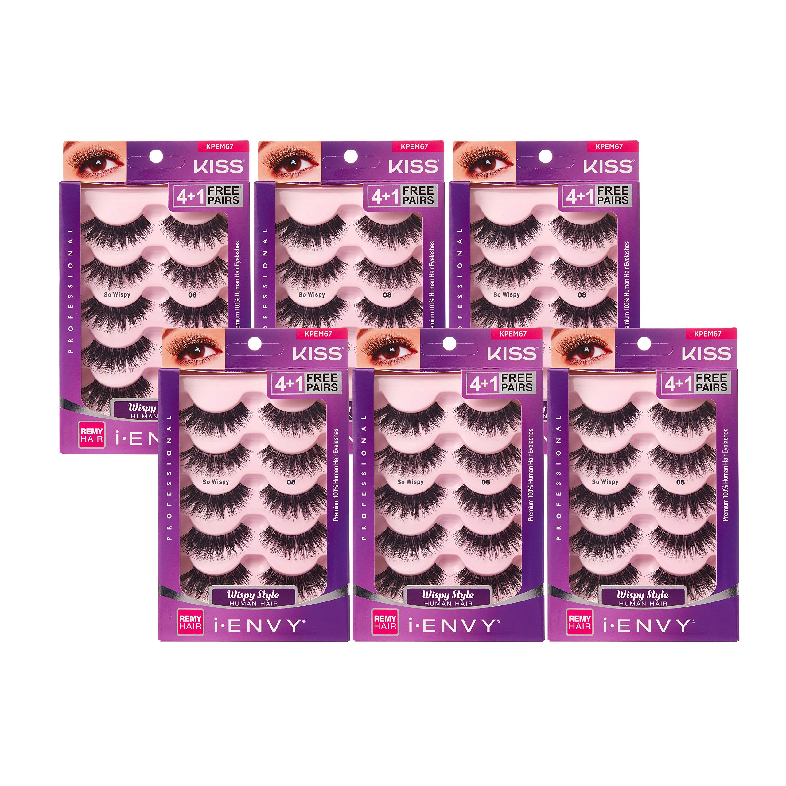 i-ENVY So Wispy Multi Pack Natural WIspy Made of Natural Hair 5 Pair