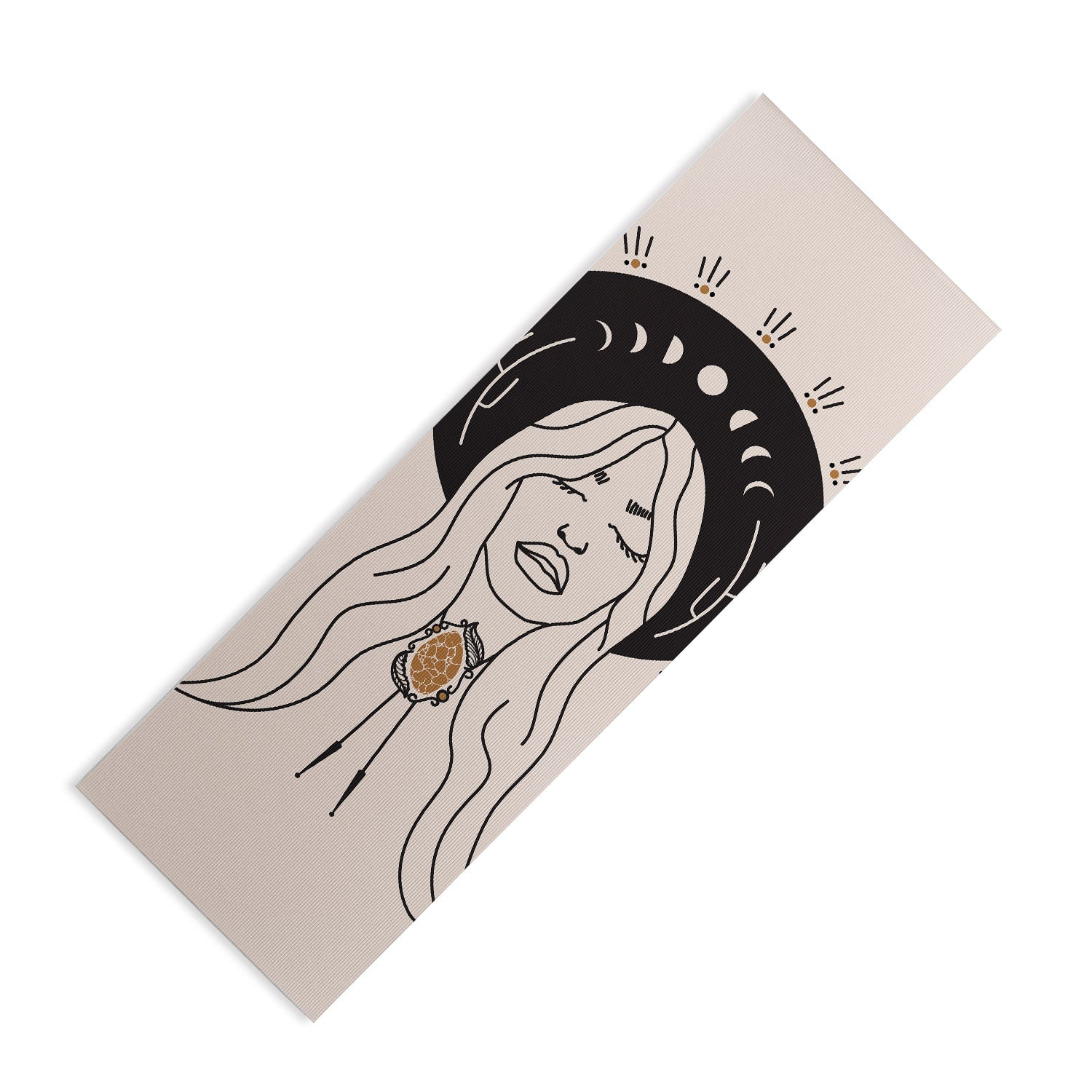 Desert Angel In Black Cream Yoga Mat (DS) DD