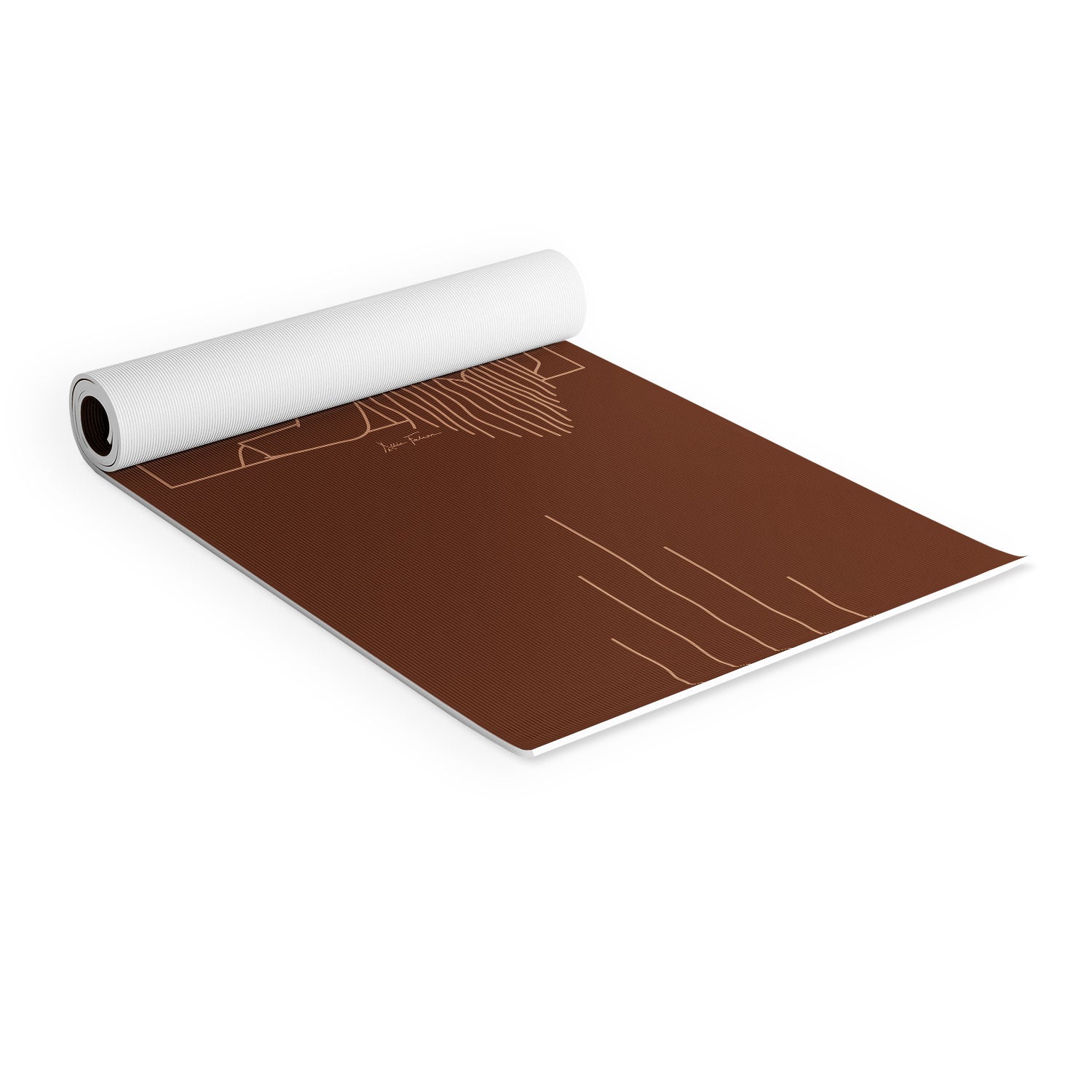 Lost Pony in Burnt Clay Yoga Mat (DS) DD