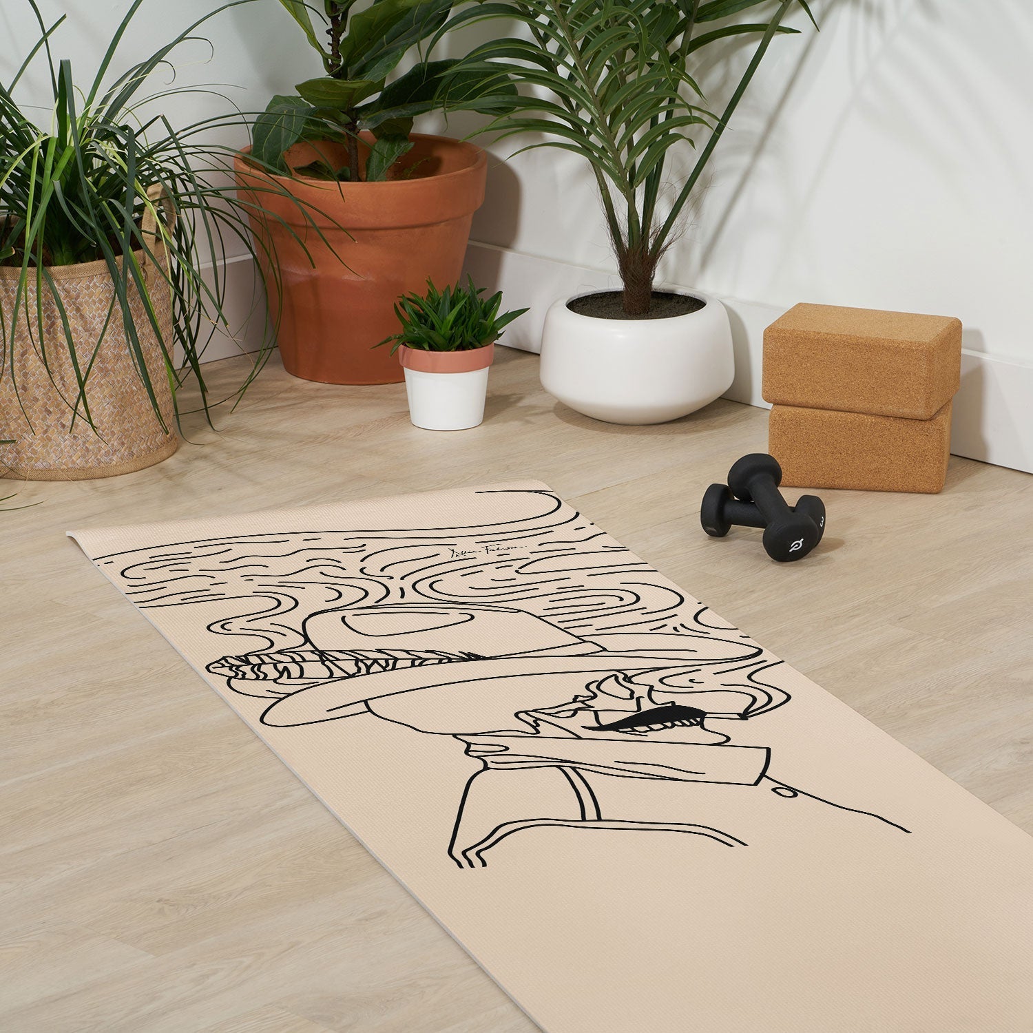 Love Or Die Tryin Yoga Mat (DS) DD