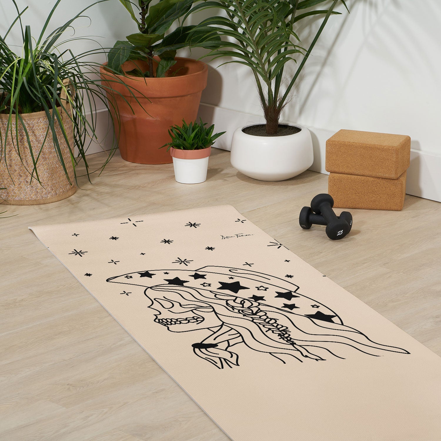 Love Or Die Tryin Rhinestone Yoga Mat (DS) DD