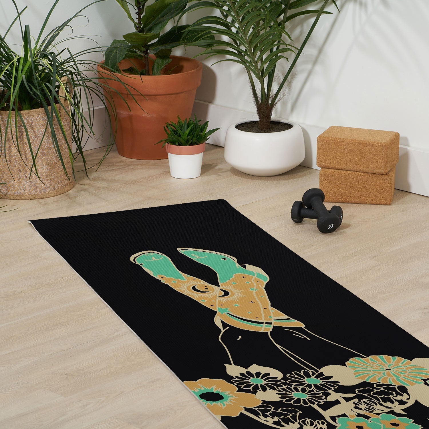 Love Stoned Cowboy Boots Yoga Mat (DS) DD