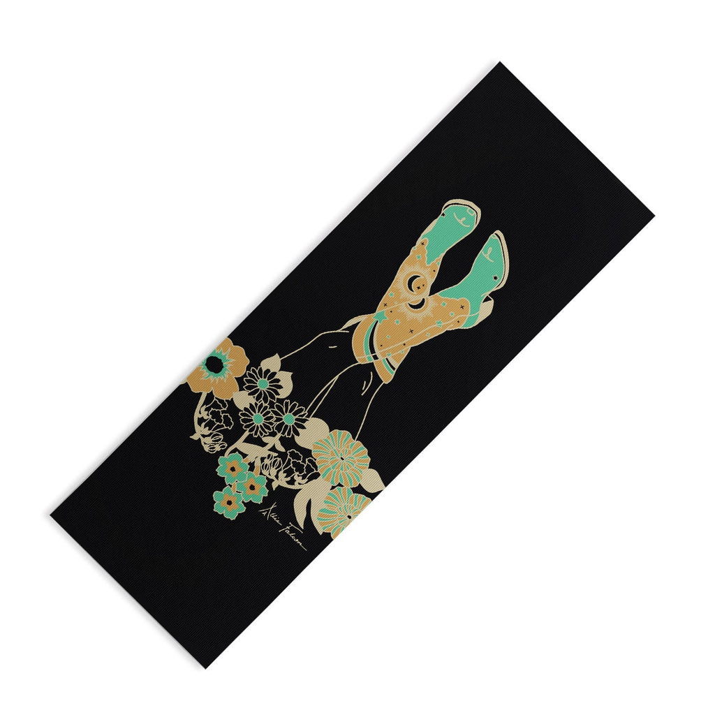 Love Stoned Cowboy Boots Yoga Mat (DS) DD