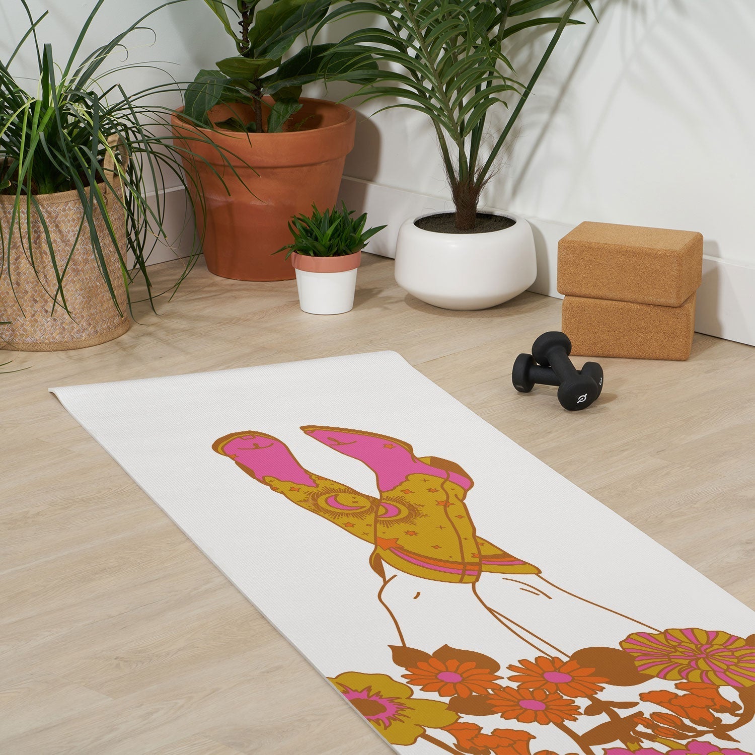 Love Stoned Cowboy Boots Yoga Mat (DS) DD