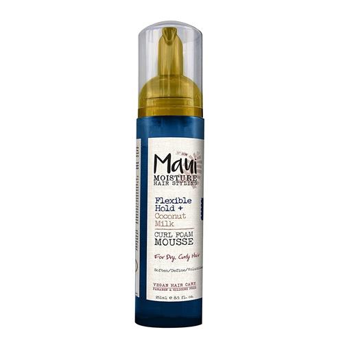 Maui Moisture Flexible Hold + Coconut Milk Curl Foam Mousse, 8.5oz