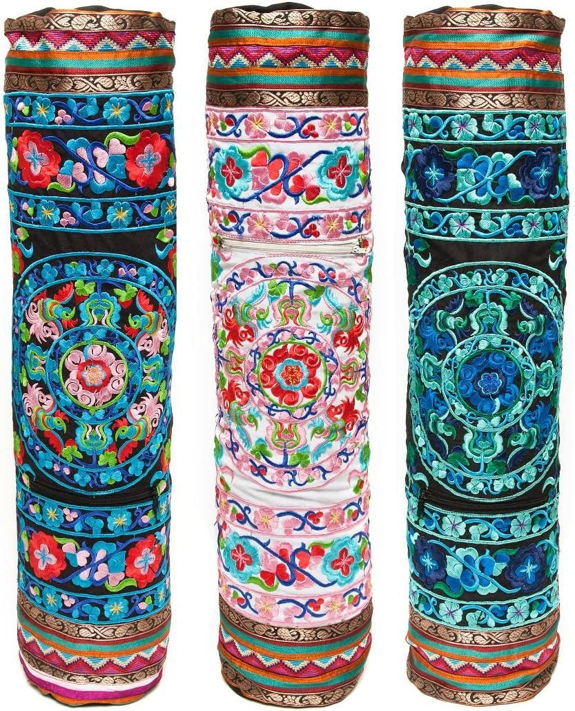 Relaxus Hand Embroidered Bokhara Yoga Mat Bags (27" X 6")