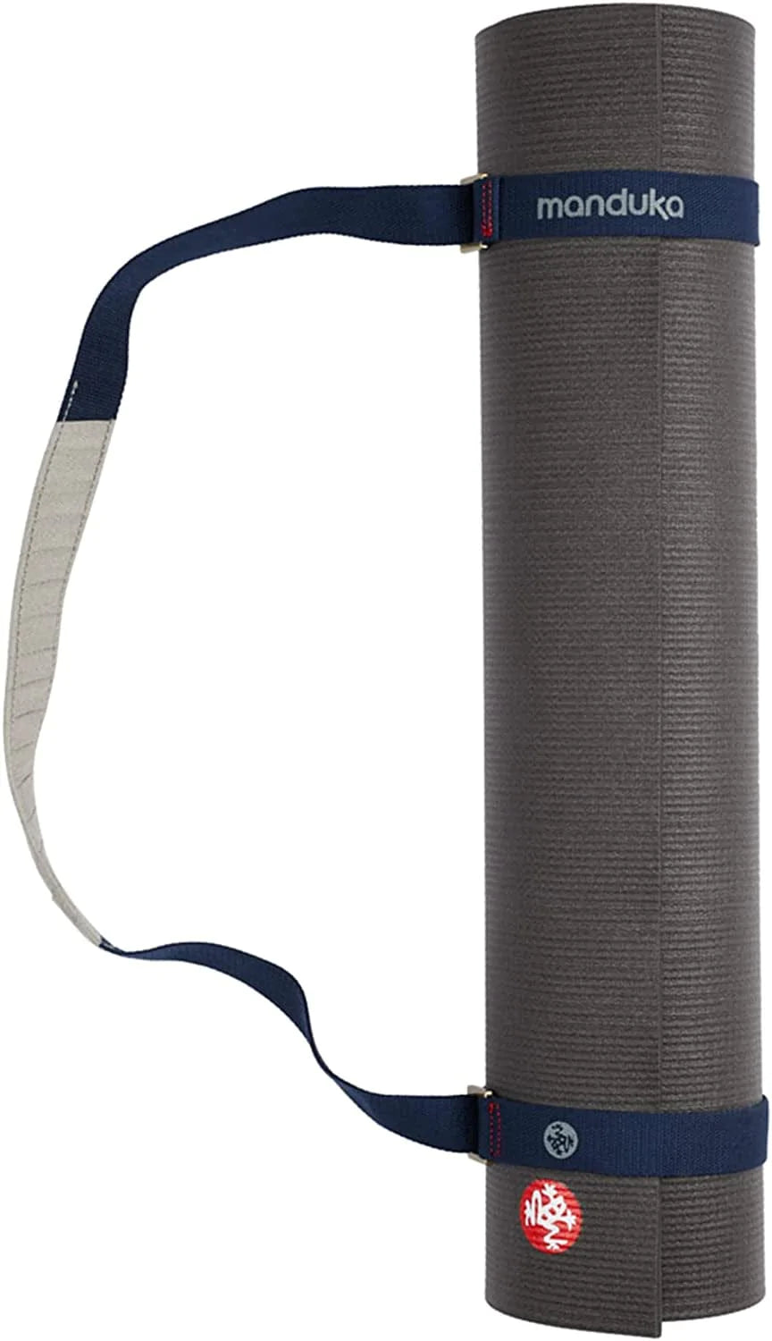 Manduka Yoga Commuter Mat Carrier - Eco-Friendly Cotton, Easy to Carry, Hands-Free, for All Mat Sizes, 68" X 1.5", Various Colors
